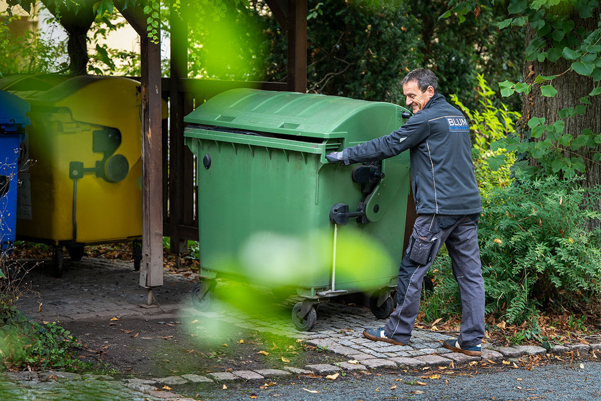 Mülltonnenbereitstellung in Gera